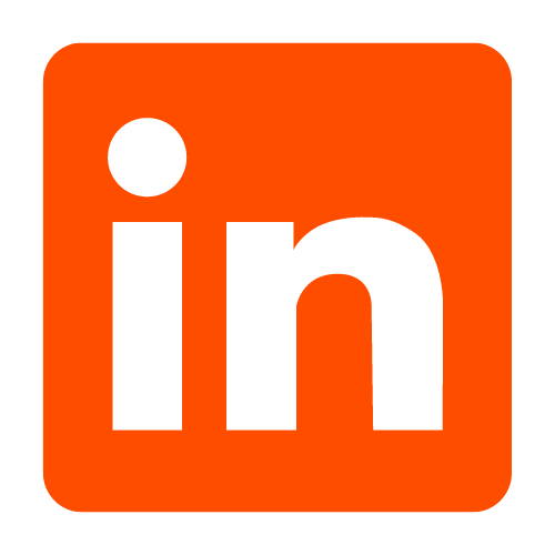 orange LinkedIn logo